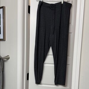 Petite womens Dark Gray Drawstring Casual Pants